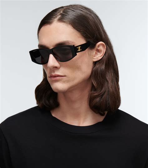 celine thin shadow black sunglasses|celine eyewear rectangular sunglasses.